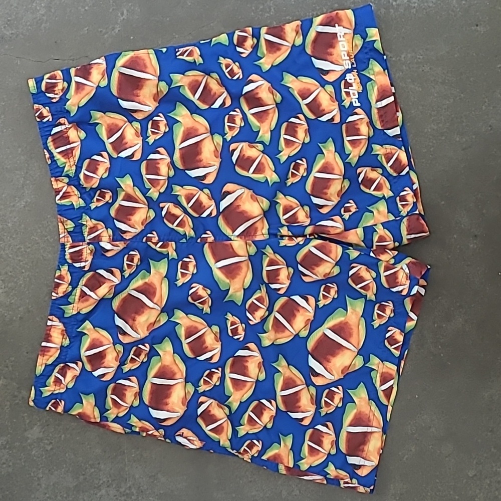 POLO BY RALPH LAUREN SPORT TROPICAL FISH PRINT SWIM SHORTS